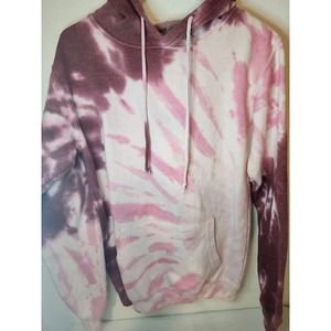 Persaya Pink Tye Dye pull over hoodie